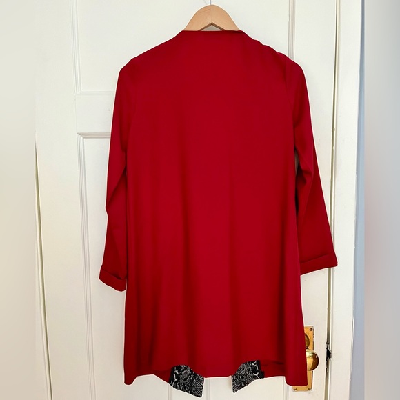 Vintage red jacket with snakeskin print - Picture 4 of 4